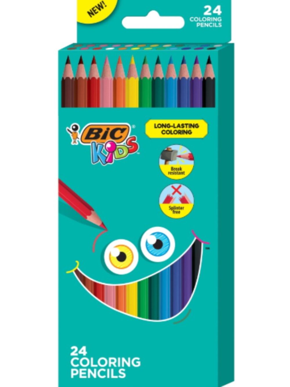 bic kids colored pencils 24 pack